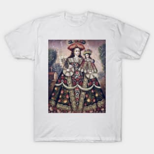 Cuzco School, Peru The Virgin of the Pilgrims and Child T-Shirt